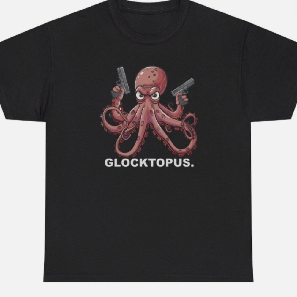 Glocktopus T Shirt Funny Octopus Glock Gun
